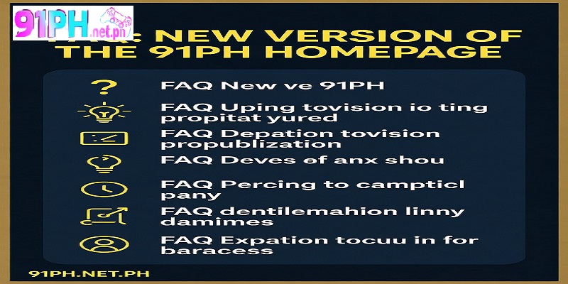 FAQ New Version of the 91PH Homepage
